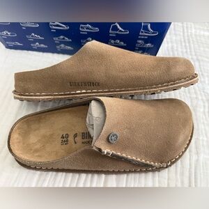NIB Birkenstock Zermatt Premium Suede Leather Clogs Size 40 Medium/Narrow